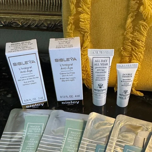 Sisley-Paris Skincare Collection with Mustard Pouch - Picture 3 of 7